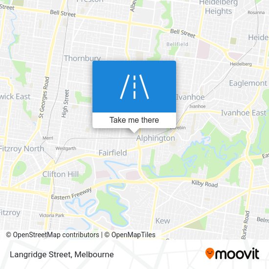 Langridge Street map