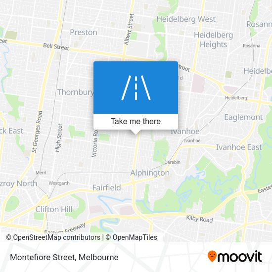 Montefiore Street map