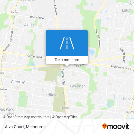 Alva Court map