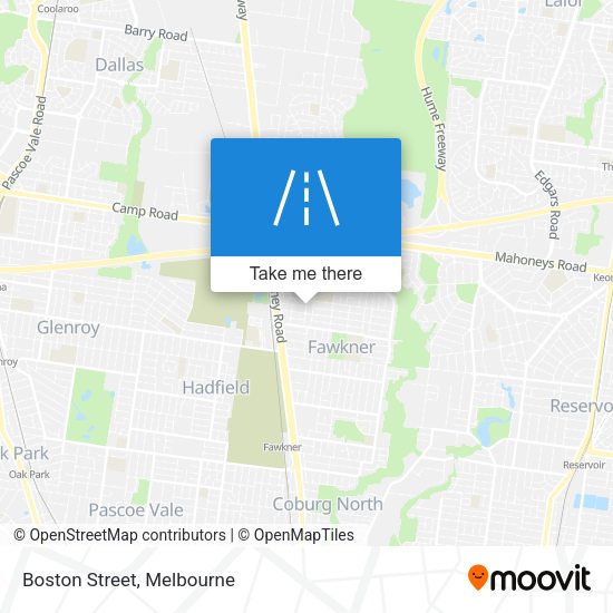 Boston Street map