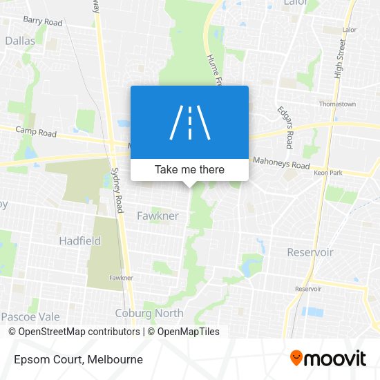 Epsom Court map