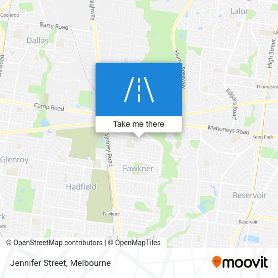 Jennifer Street map