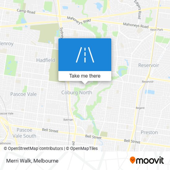 Merri Walk map