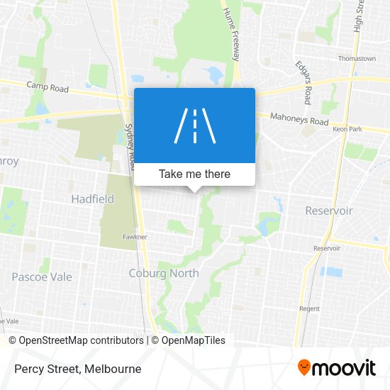 Percy Street map