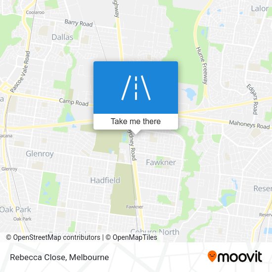 Rebecca Close map