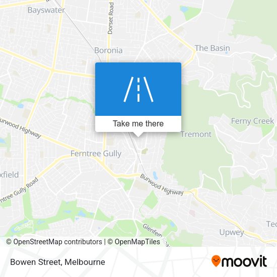 Bowen Street map