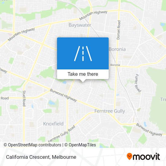 California Crescent map