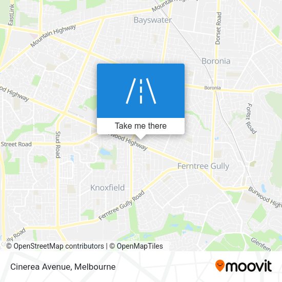 Cinerea Avenue map