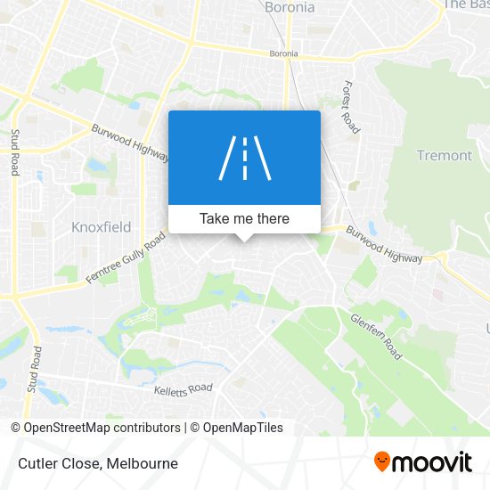 Cutler Close map