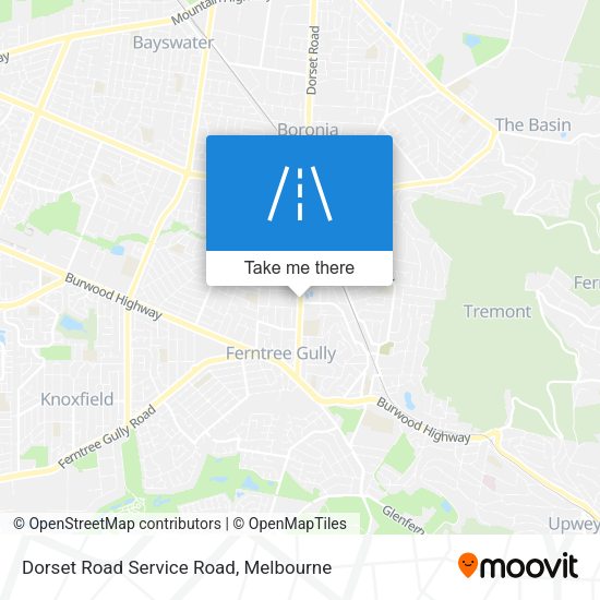 Dorset Road Service Road map