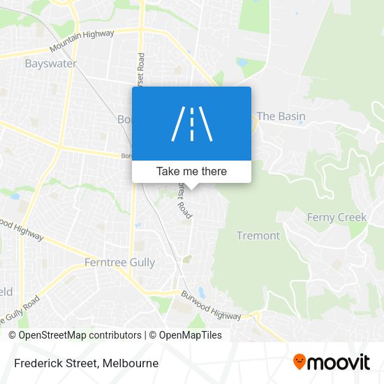 Frederick Street map