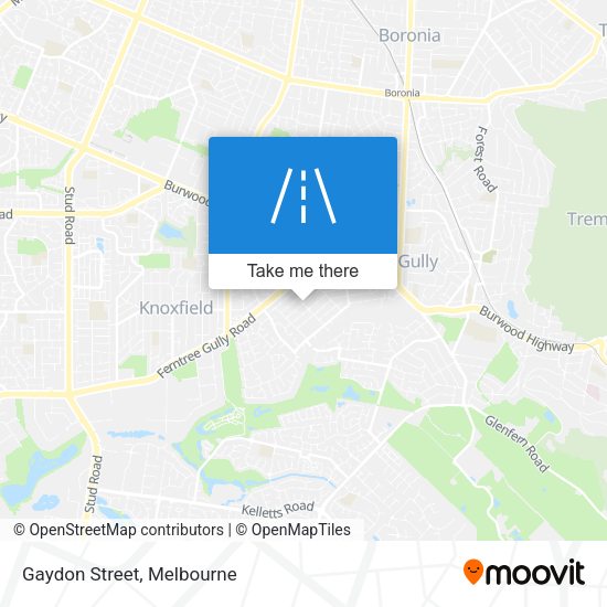 Gaydon Street map