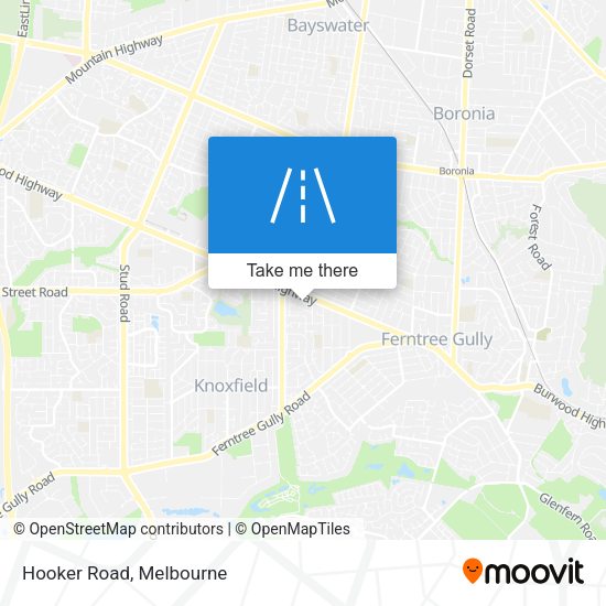 Hooker Road map