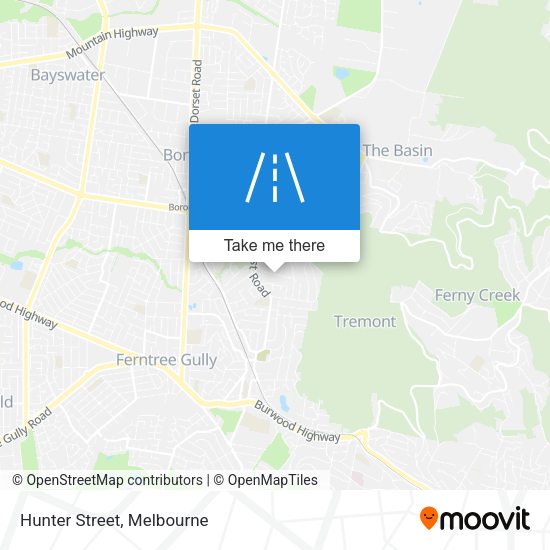 Hunter Street map