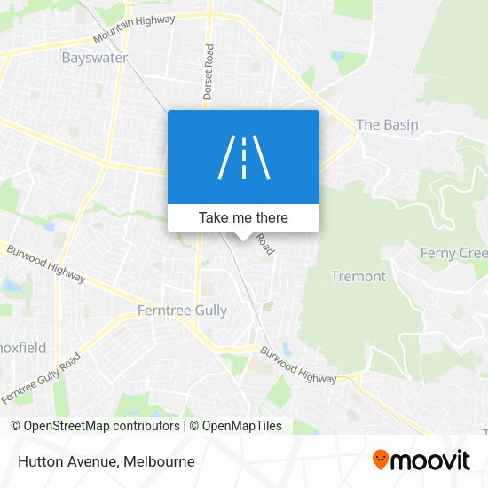 Hutton Avenue map
