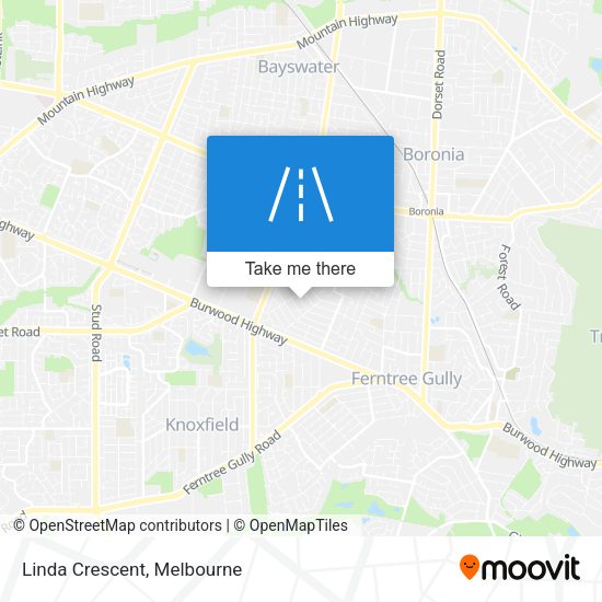 Linda Crescent map