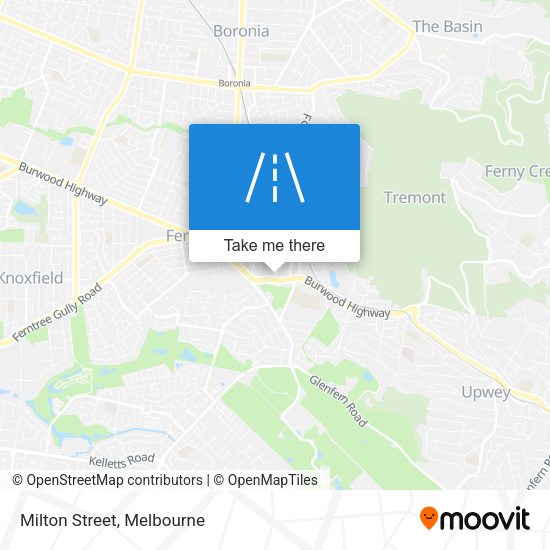 Milton Street map