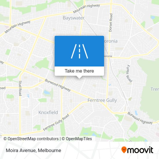 Moira Avenue map