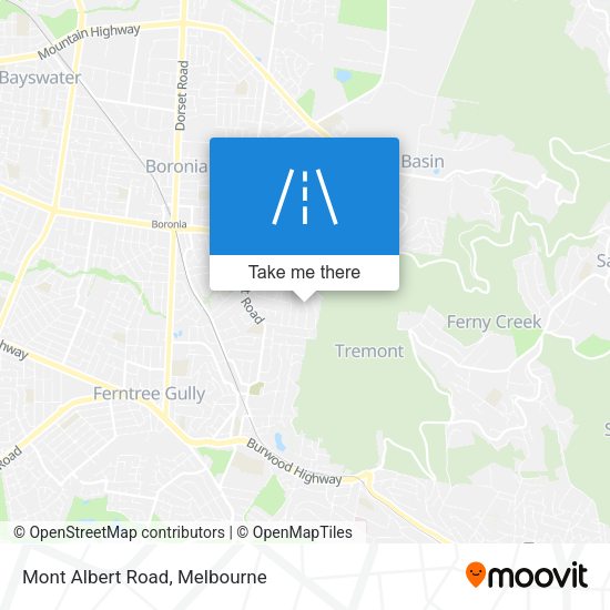 Mont Albert Road map
