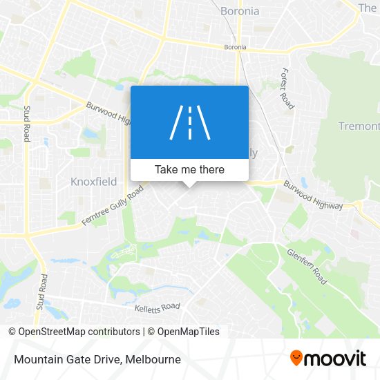 Mountain Gate Drive map