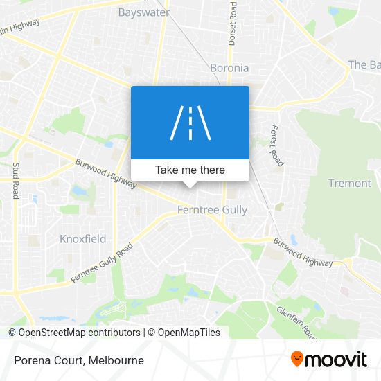Porena Court map