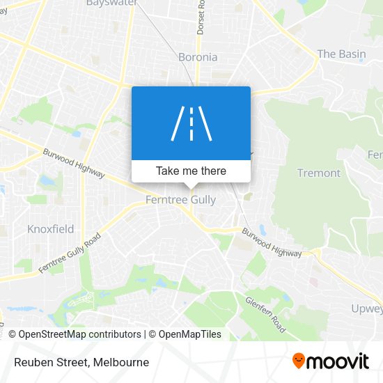Reuben Street map