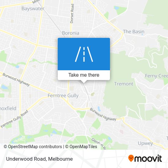 Underwood Road map