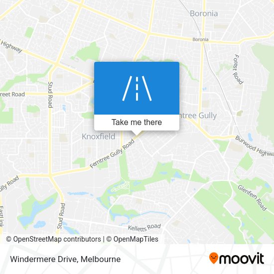 Windermere Drive map
