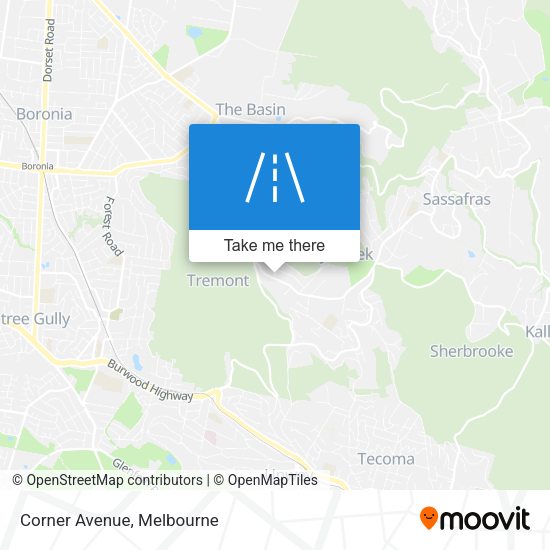 Corner Avenue map