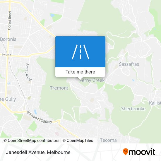 Janesdell Avenue map