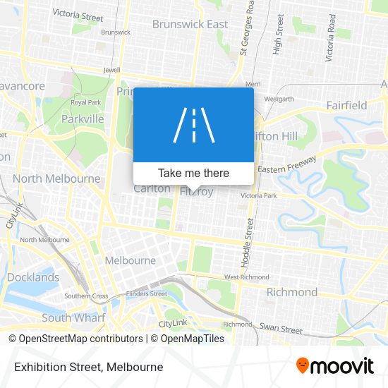 Exhibition Street map