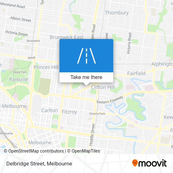 Delbridge Street map