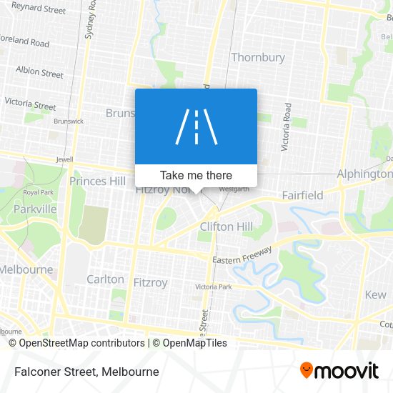 Falconer Street map