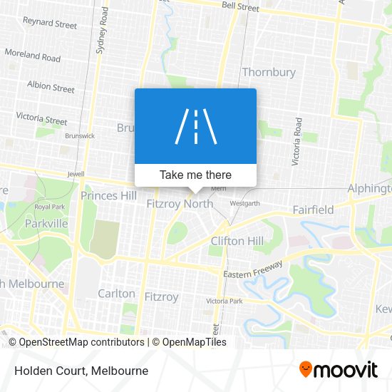 Holden Court map