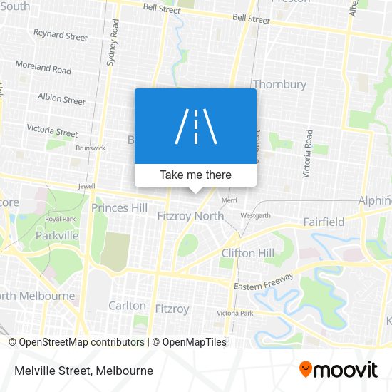 Melville Street map