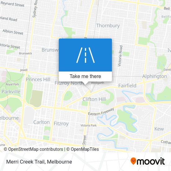 Merri Creek Trail map
