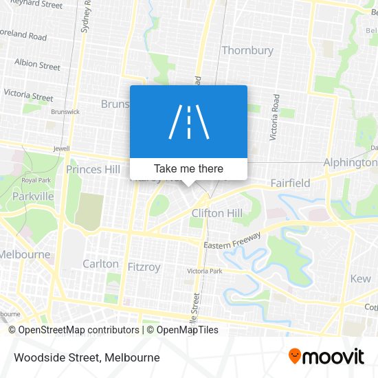 Woodside Street map