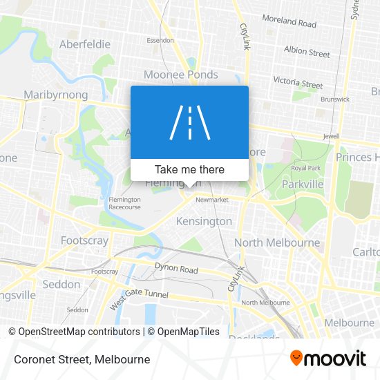 Coronet Street map