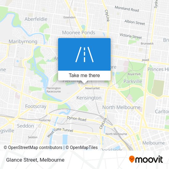 Glance Street map