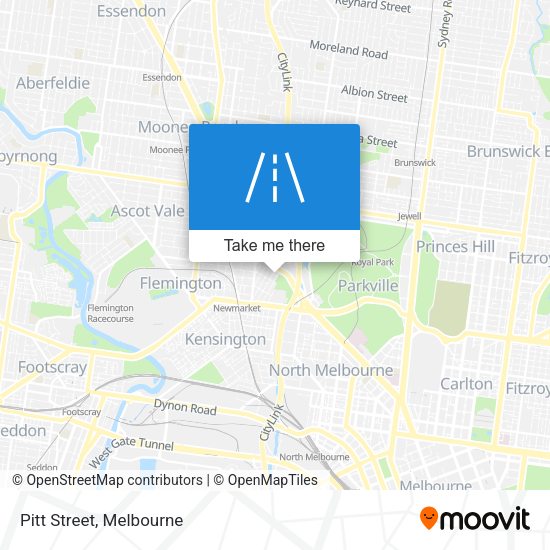 Pitt Street map