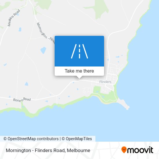 Mornington - Flinders Road map