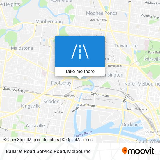 Ballarat Road Service Road map