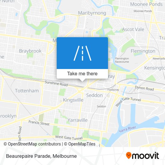 Beaurepaire Parade map