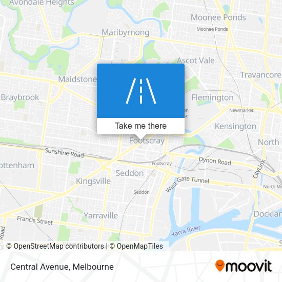 Central Avenue map