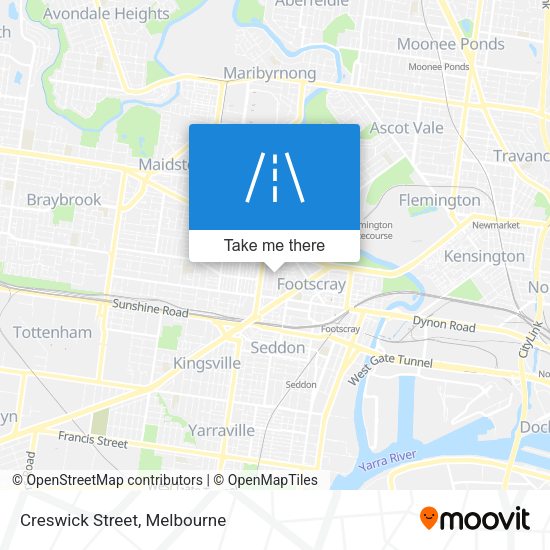 Creswick Street map