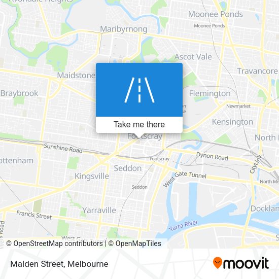 Malden Street map