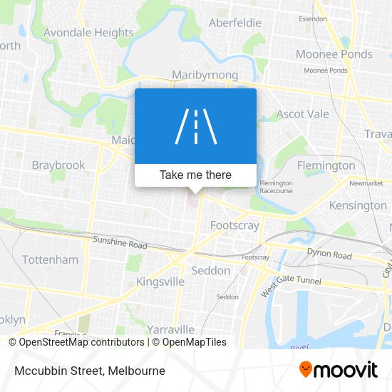 Mccubbin Street map