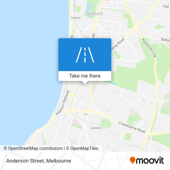 Anderson Street map