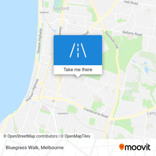 Bluegrass Walk map