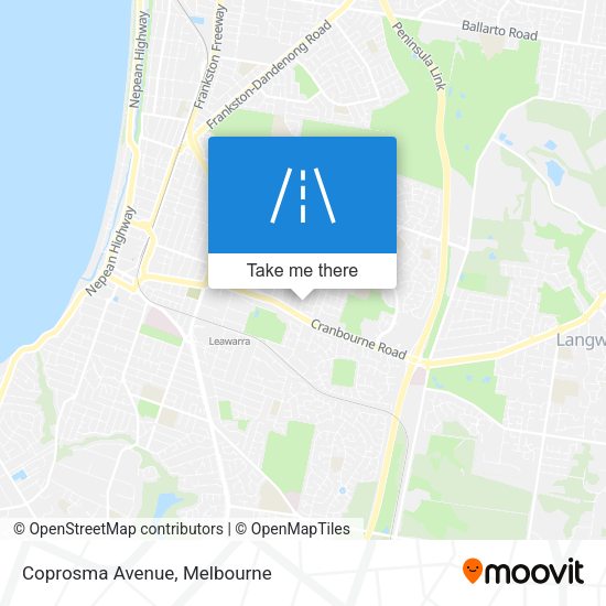 Coprosma Avenue map